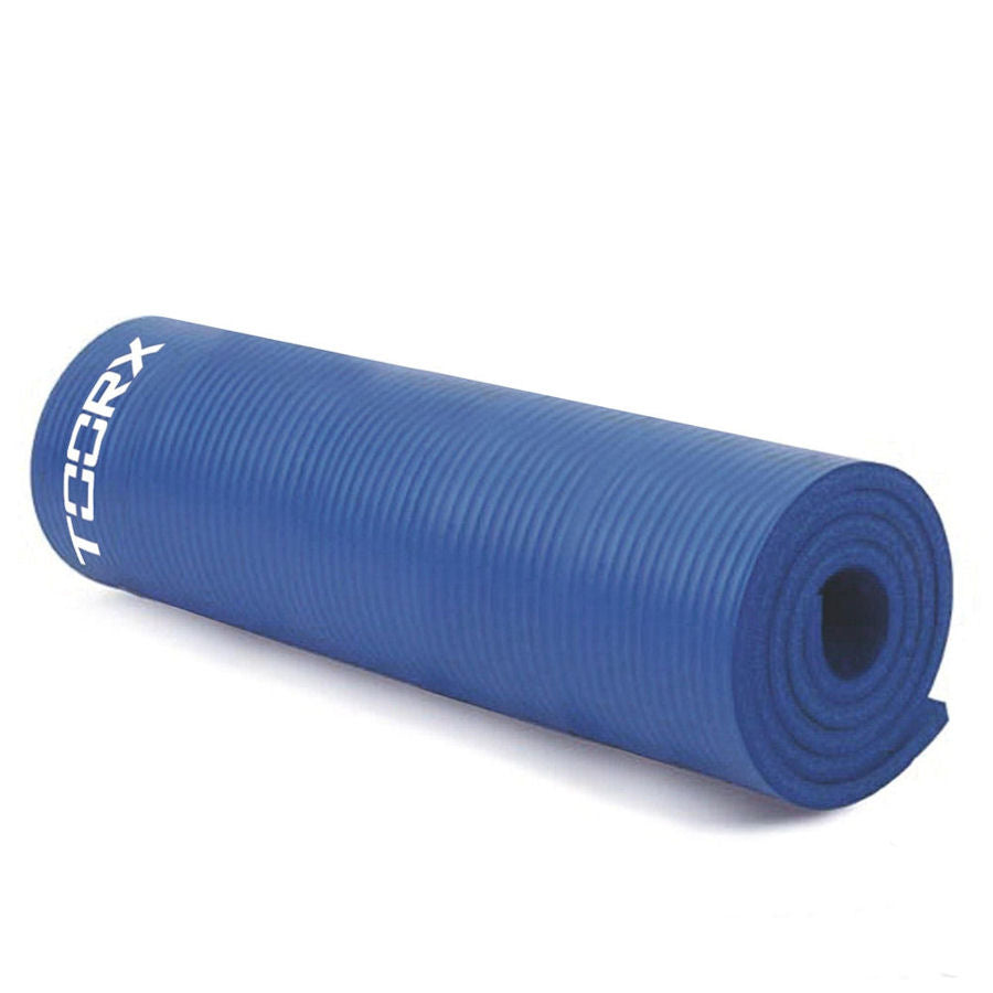 Toorx Matelas Fitness 100 Pro - Tapis De Sport Vinyle 100x61cm Avec œillets Rangement