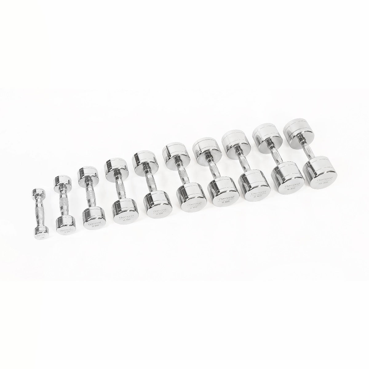 Diamond Set 10 Coppie Manubri cromati 1-10 Kg