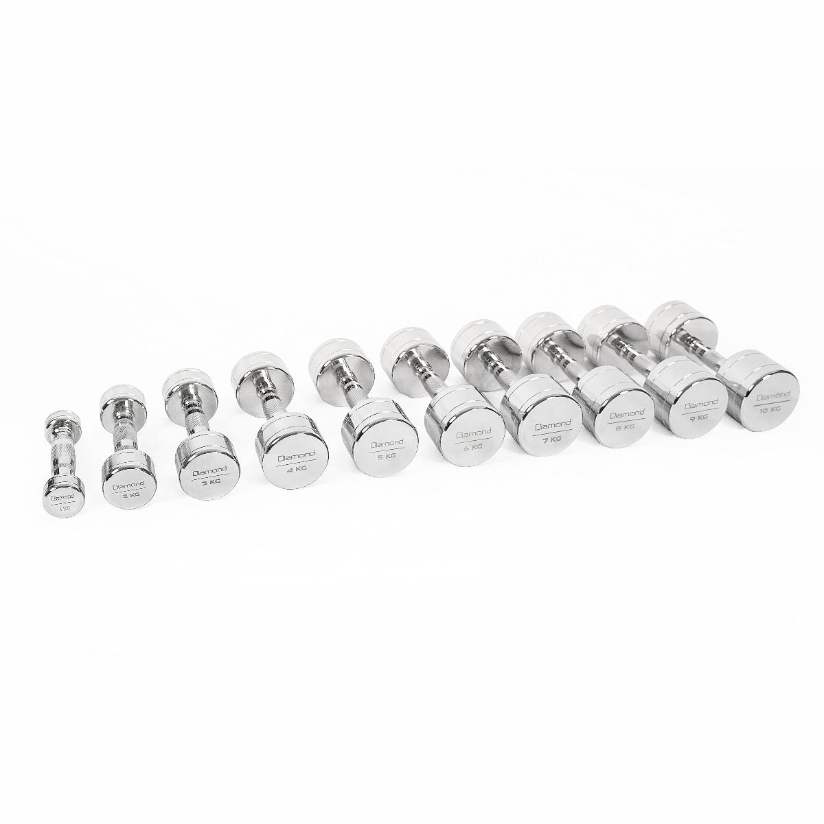 Diamond Set 10 Coppie Manubri cromati 1-10 Kg