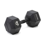Diamond Set 8 coppie Manubri Gommati Esagonali Neri Black Oxide 2,5-20 Kg - MGED-B2,5-20