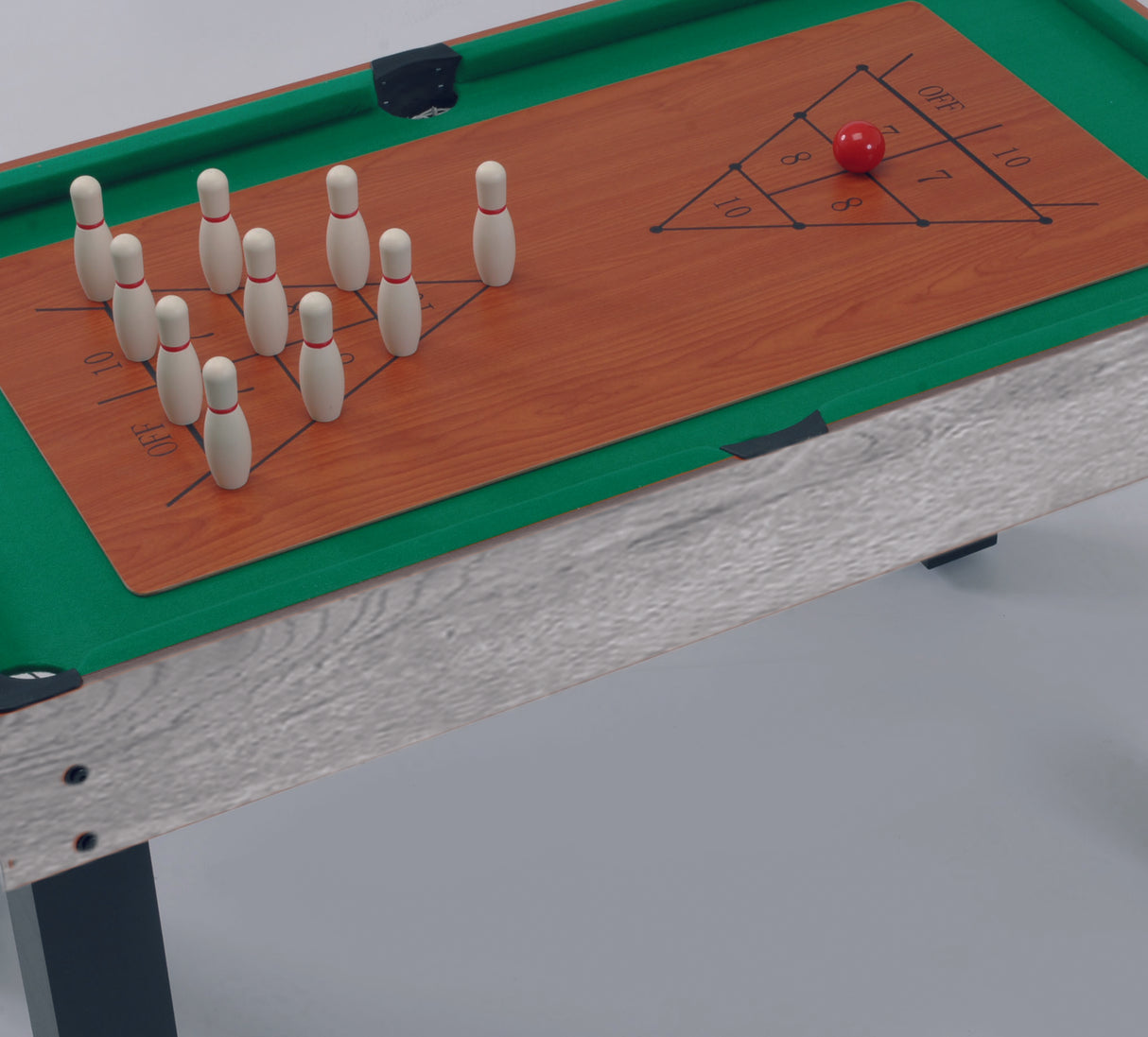 Garlando Tavolo Multigioco 12 in uno grigio rovere - aste rientranti MULTI12CIRLNO