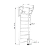 NOHrD Spalliera Legno Ciliegio 10 Barre