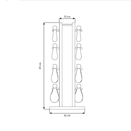 NOHrD Swing Tower Set Walnut Kg 2,4, 6, 8