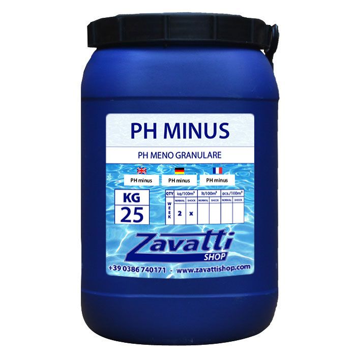 Piscinaonline 25 Kg Ph Minus - riduttore ph granulare per piscina