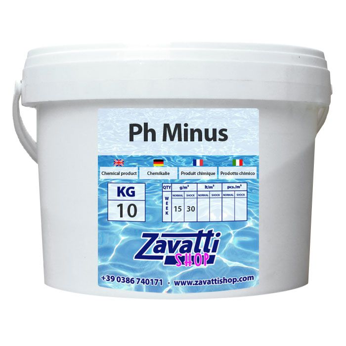 10 Kg PH Minus - riduttore PH granulare per piscina