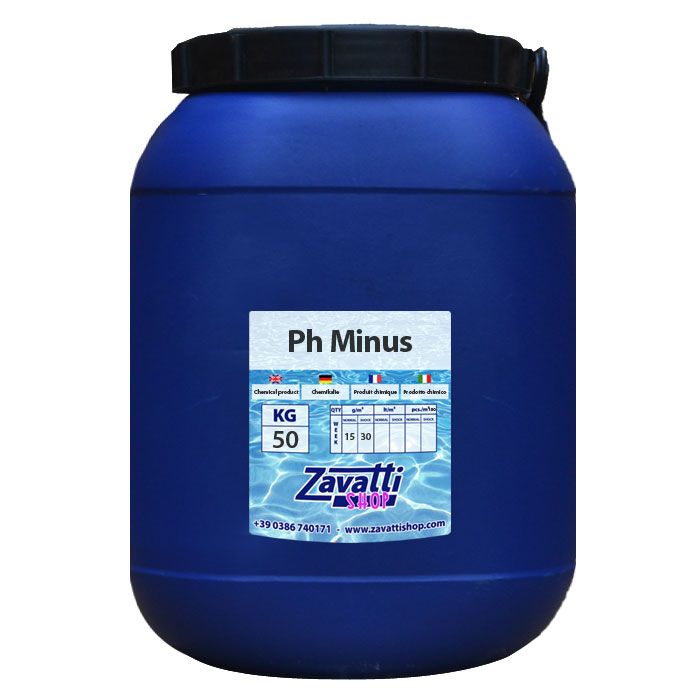 50 Kg Ph Minus - riduttore ph granulare per piscine