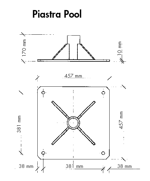 Chinesport Pool Plate 14185