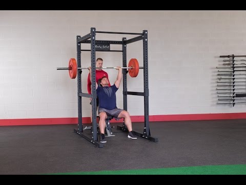 Body-Solid Double Commercial Extended Power Rack Package SPR1000DBBACK