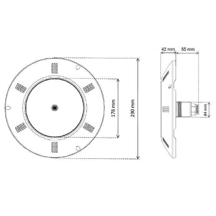 SEAMAID Universal Flat Projector Headlight PAR56