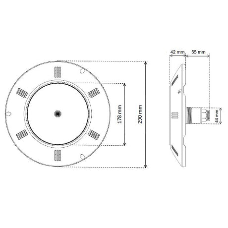SEAMAID Universal Flat Projector Headlight PAR56