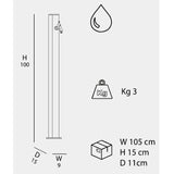 Arkema Fontana tradizionale Quick con rubinetto portagomme - Q695