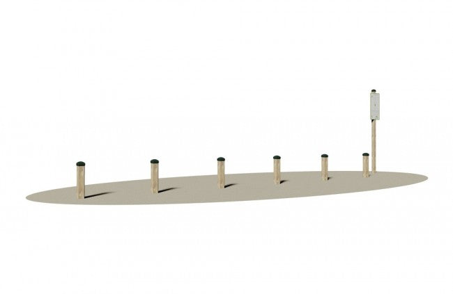 Giochipark attrezzo slalom H 50