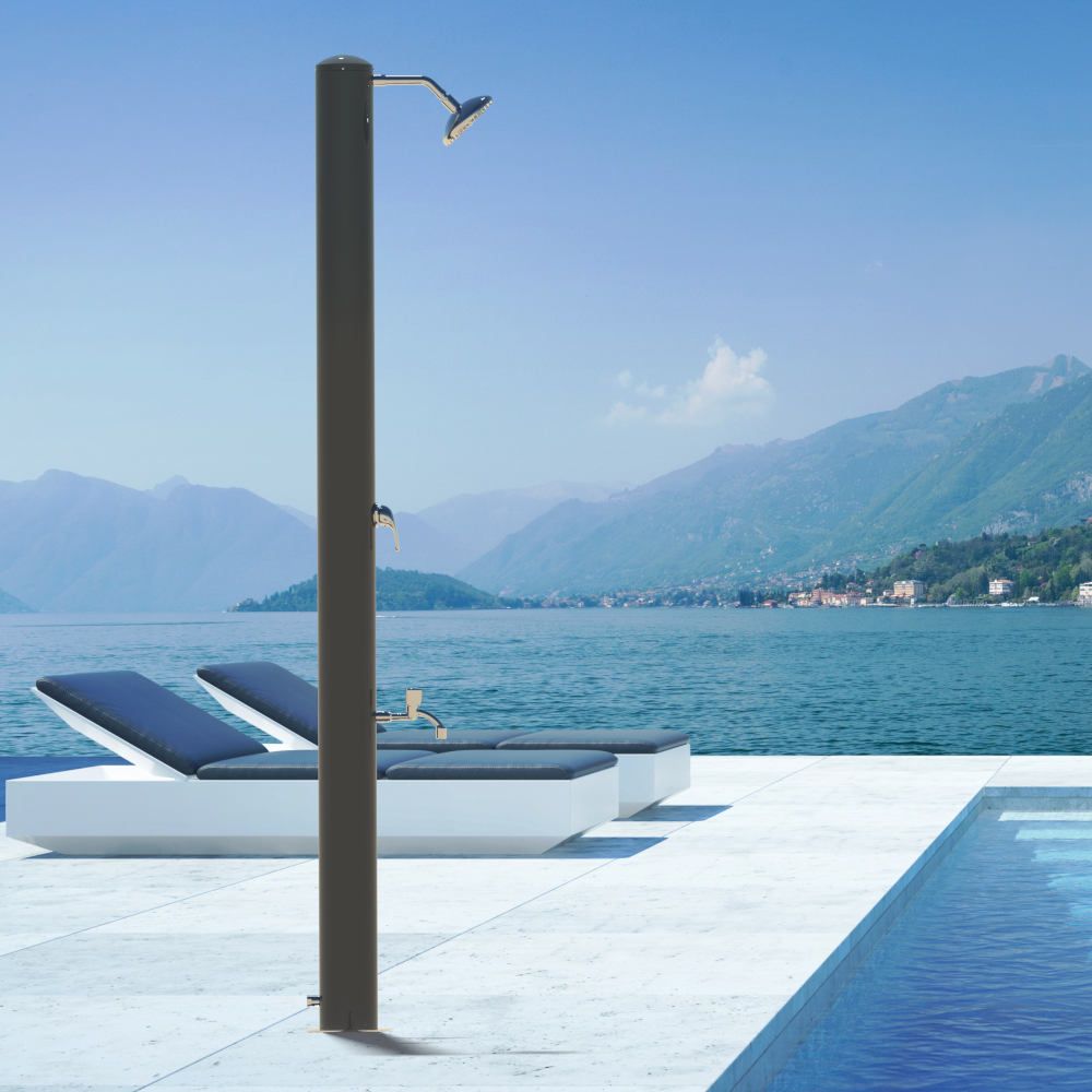 Doccia solare da esterno SOL-GA Eco Rain Ati ARDESIA