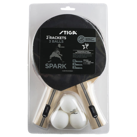 Stiga Spark - set 2 racchette e 3 palline (Hobby Line)
