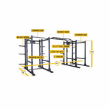 Body-Solid Double Commercial Extended Power Rack Package