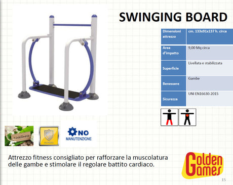 Golden Games Swinging Board - FSCL09