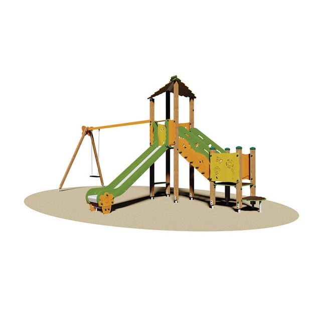 Giochipark Torretta Bellevue (sedile piano/scivolo poly)