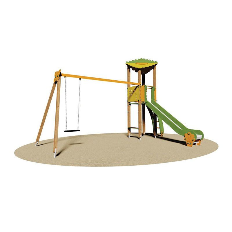 Giochipark Torretta Bellevue Light (sedile piano / scivolo poly)