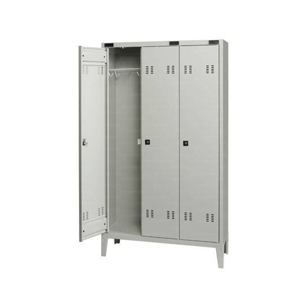 Vivisport Armadio Spogliatoio Metallico a 3 posti - 9102