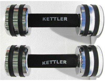 Kettler chrome dumbbell pair 3 kg Fitmax Srl